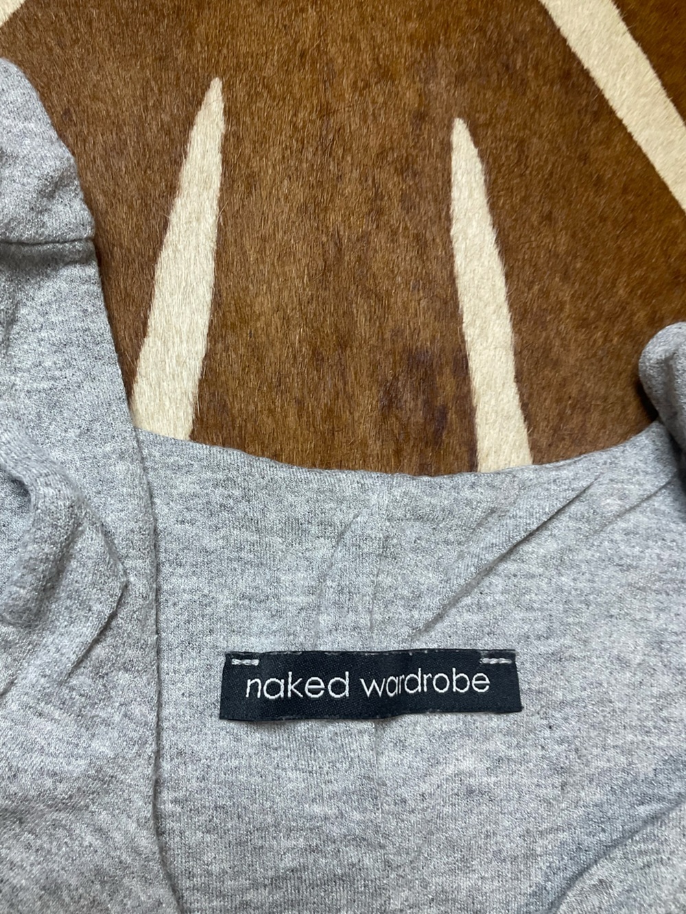 Naked Wardrobe Heather Grey Sculpt Sporty Romper Shortie Bodysuit Size Small - Picture 6 of 6